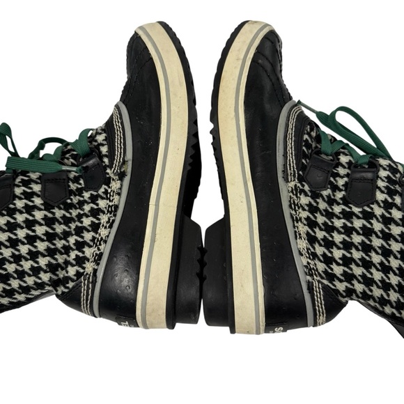 Sorel Tivoli Tweed Waterproof Ankle Winter Boots size 7 Houndstooth NL1627-068 - Picture 7 of 10